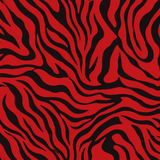 Red Zebra wrap art