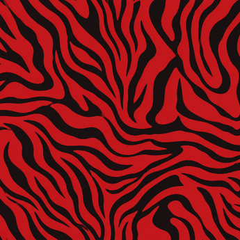 Red Zebra wrap art