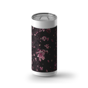 Plum Blossom wrap on a white ceramic Wrapware tumbler