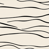 Flow Line wrap artwork with thin, flowing black lines across a cream background.