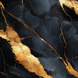 Black Marble 2 wrap artwork with broad gold-colored veins across black marble.