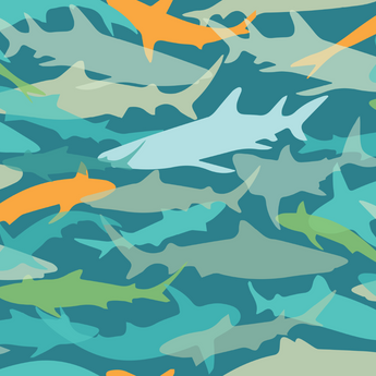 Camo Shark Pattern - 1