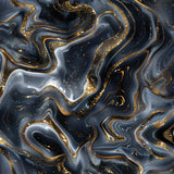 Black Marble 3 wrap artwork with rippling black, gray and gold-colored bands.