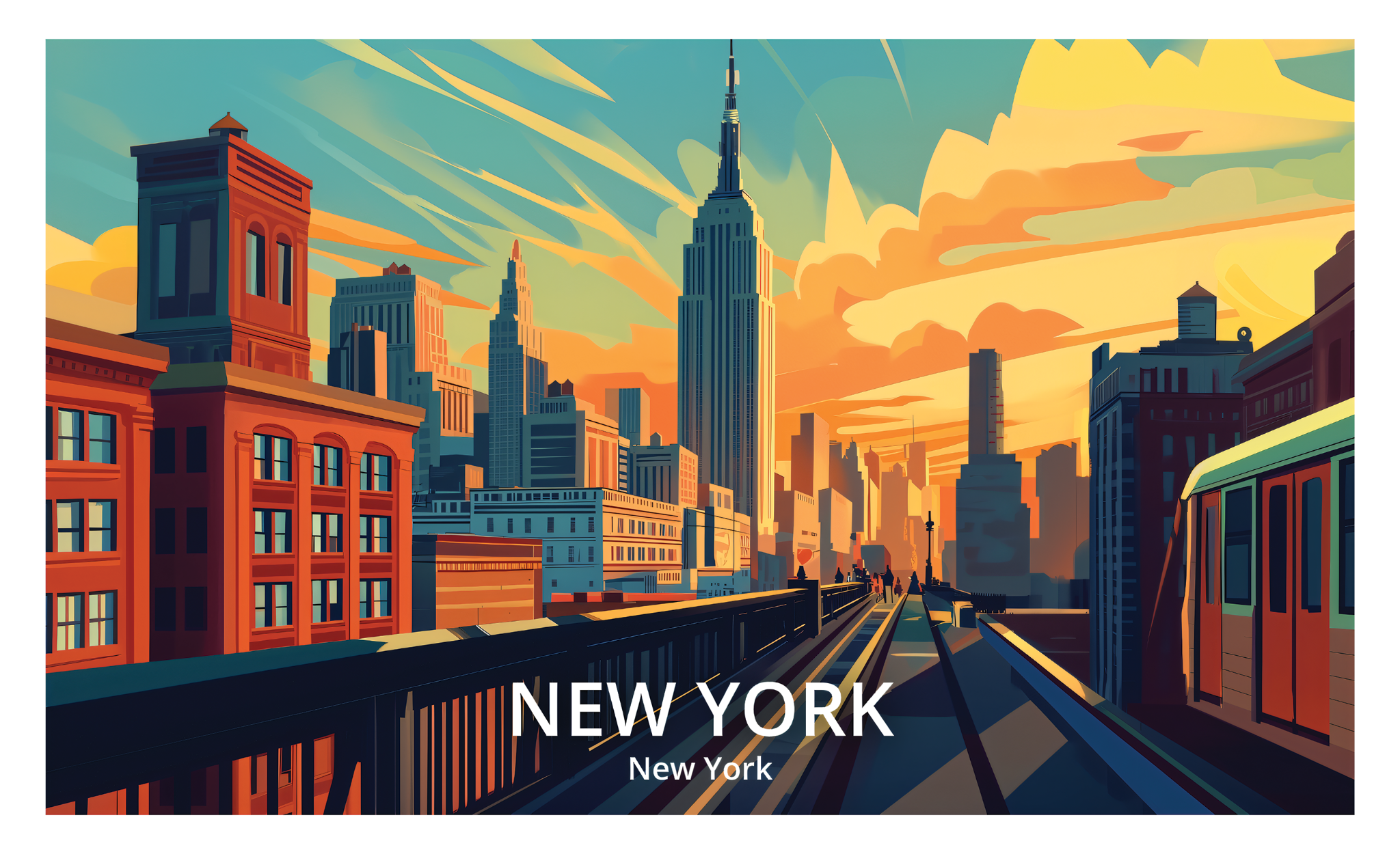 New York Travel Poster - 1