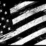 American Flag Vintage Waves