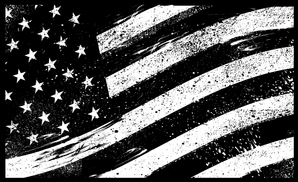 American Flag Vintage Waves