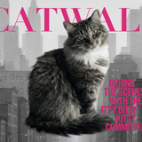 Cover Kitty example artwork with a cat on a city-background magazine cover headed CATWALK.