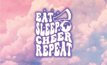 Eat Sleep Cheer Repeat Clouds