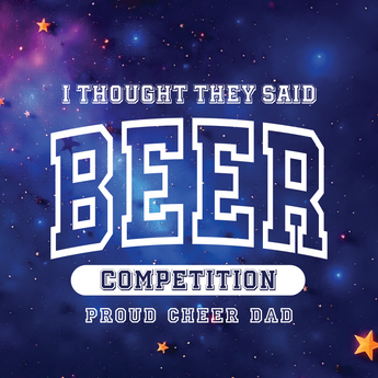 Proud Cheer Dad Starry