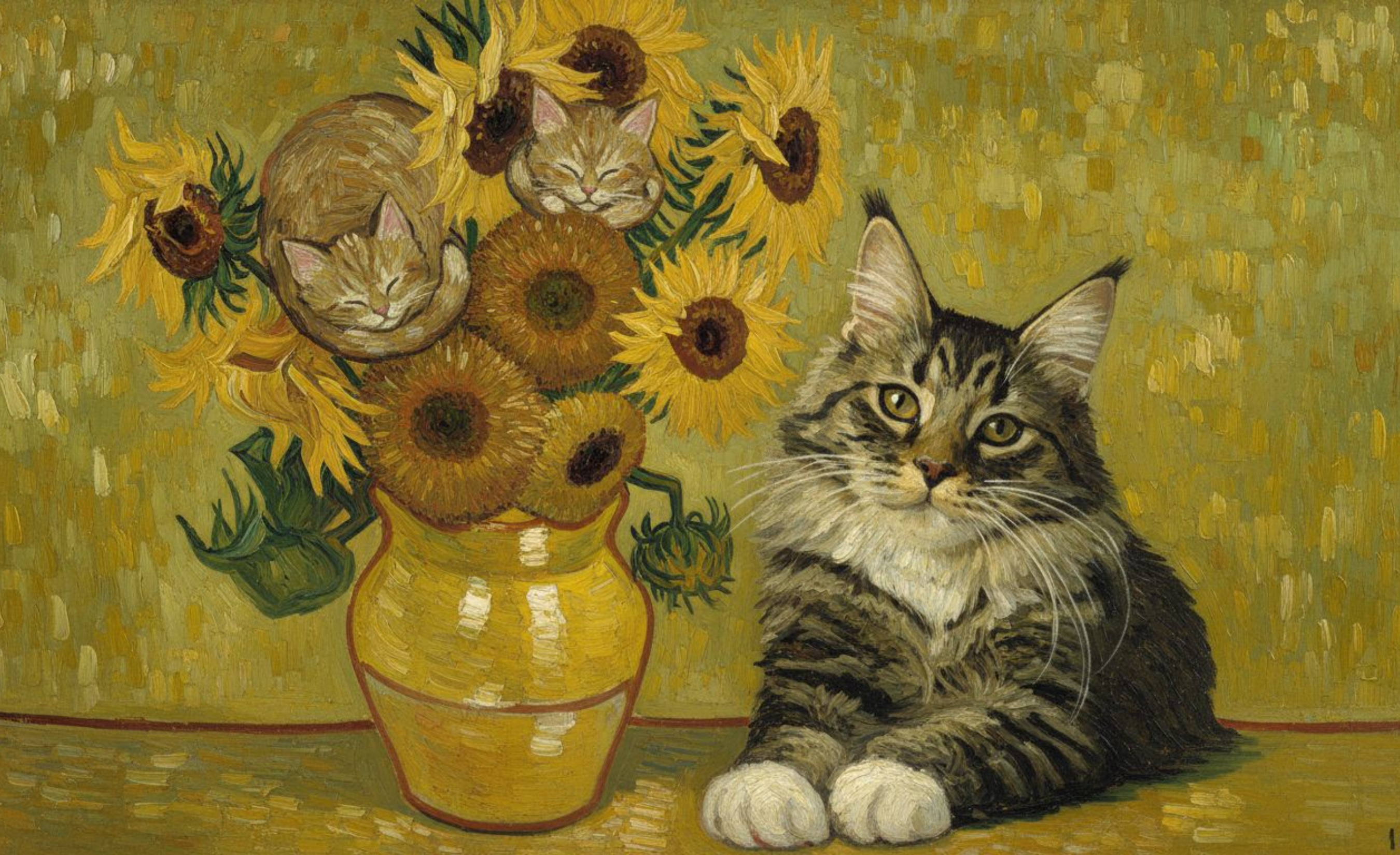 Sunflower Kitty