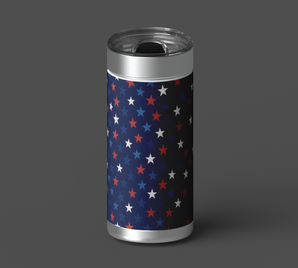 Navy Star Pattern - 12.5 oz tumbler