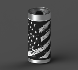 American Flag Vintage Waves - 12.5 oz Tumbler