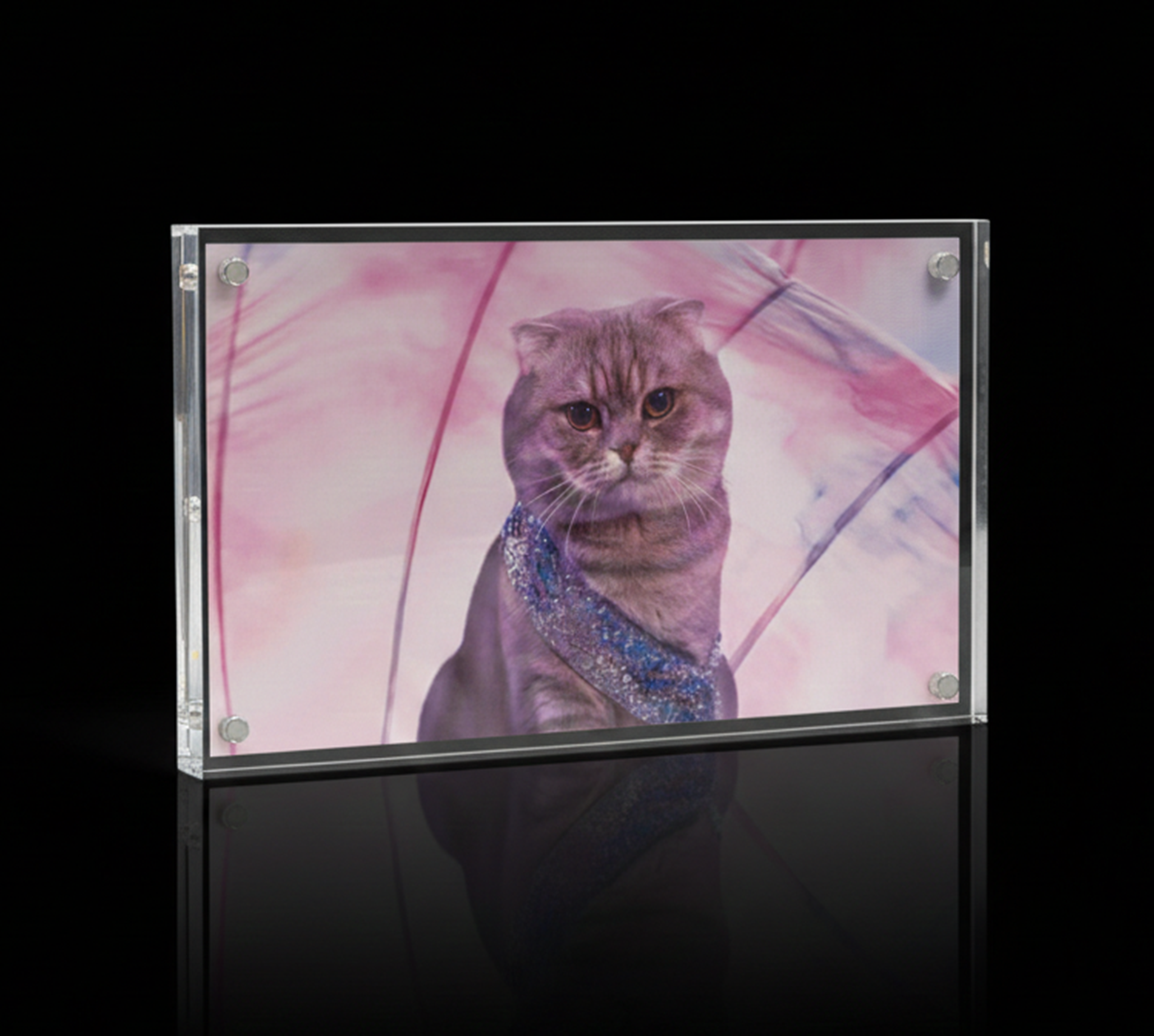 Acrylic Block Frame with Image 9"x5.5"