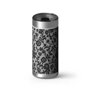 Black Lace wrap on a brushed stainless Wrapware tumbler