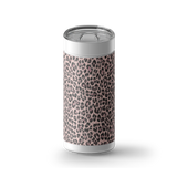 Purrpink Leopard wrap on a white ceramic Wrapware tumbler