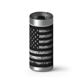 American Flag Last wrap on a brushed stainless Wrapware tumbler