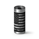 American Flag Last wrap on a brushed stainless Wrapware tumbler