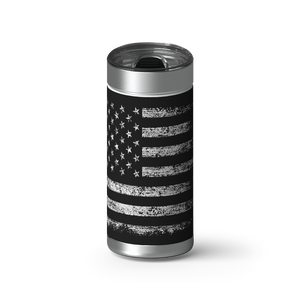 American Flag Last wrap on a brushed stainless Wrapware tumbler