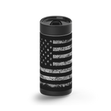 American Flag Last wrap on a black ceramic Wrapware tumbler