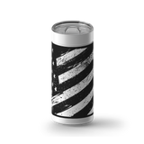 American Flag Vintage Waves wrap on a white ceramic Wrapware tumbler