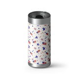 Aviation Dream wrap on a brushed stainless Wrapware tumbler