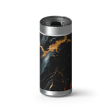 Black Marble 1 wrap on a brushed stainless Wrapware tumbler