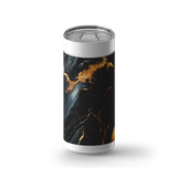 Black Marble 1 wrap on a white ceramic Wrapware tumbler
