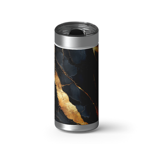 Black Marble 2 wrap on a brushed stainless Wrapware tumbler