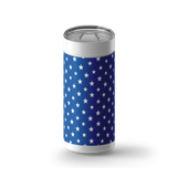 Blue and White Dreams wrap on a white ceramic Wrapware tumbler