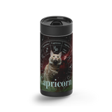 Capricorn Zodicat Custom Tumbler wrap on a black ceramic Wrapware tumbler