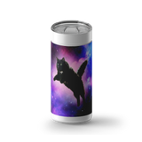 Cosmic Kitty Custom Tumbler wrap on a white ceramic Wrapware tumbler
