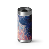 Cosmic Tide wrap on a brushed stainless Wrapware tumbler