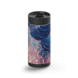 Cosmic Tide wrap on a black ceramic Wrapware tumbler