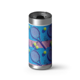 Courtside Chill wrap on a brushed stainless Wrapware tumbler