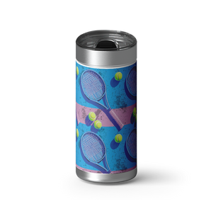 Courtside Chill wrap on a brushed stainless Wrapware tumbler