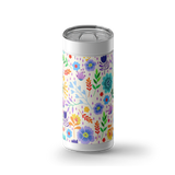 Delicate Flowers wrap on a white ceramic Wrapware tumbler