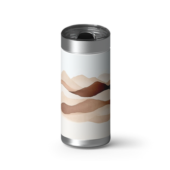 Desert Dunes wrap on a brushed stainless Wrapware tumbler