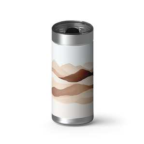 Desert Dunes wrap on a brushed stainless Wrapware tumbler