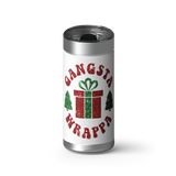 Gangsta Wrappa wrap on a brushed stainless Wrapware tumbler