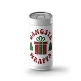 Gangsta Wrappa wrap on a white ceramic Wrapware tumbler
