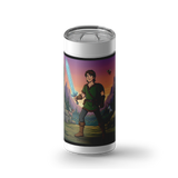 Dungeon's Hero Custom Tumbler wrap on a white ceramic Wrapware tumbler