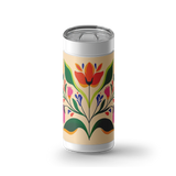 Fall Flora wrap on a white ceramic Wrapware tumbler