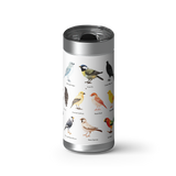 Feathered Friends wrap on a brushed stainless Wrapware tumbler