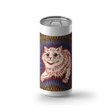 Fiery Cat wrap on a white ceramic Wrapware tumbler