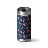 Firecracker Celebration wrap on a brushed stainless Wrapware tumbler