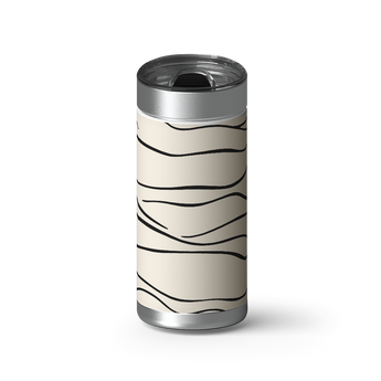 Flow Line wrap on a brushed stainless Wrapware tumbler