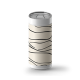 Flow Line wrap on a white ceramic Wrapware tumbler