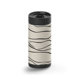Flow Line wrap on a black ceramic Wrapware tumbler