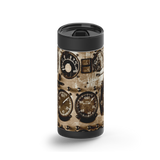 Fly Me Away wrap on a black ceramic Wrapware tumbler
