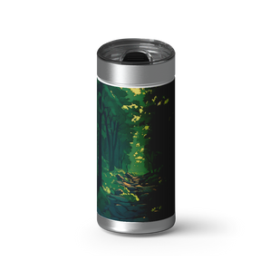 Forest Path wrap on a brushed stainless Wrapware tumbler